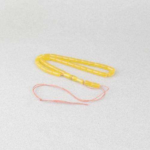 U�ak Cam� Kesme Kesim 6x10mm Tesbih P�sk�ls�z A��k Turuncu