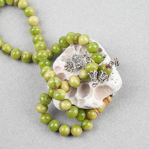 Skma Kehribar Alpaka Pskl Arabi 45lik Ulu Kre Kesim 9x10mm Tesbih