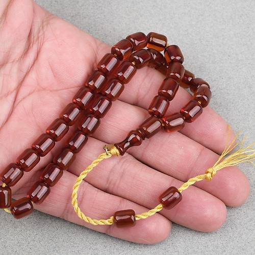 Omari S�kma Kehribar Kaps�l Kesim Oturtma �mameli Sistemli 7.5x9mm Tesbih