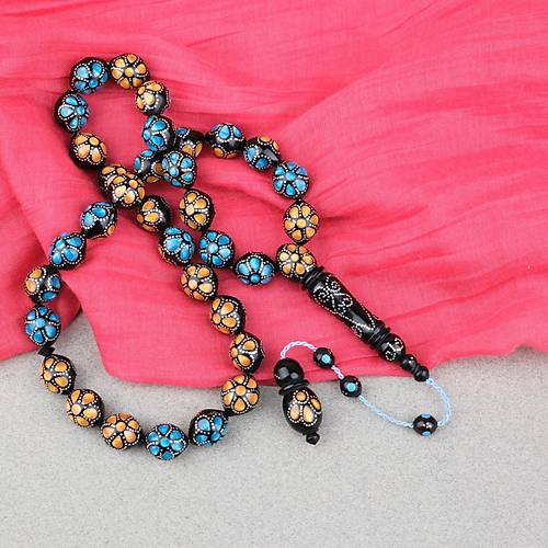 Kuka G�m�� ��lemeli Sistemli, G�m�� Nakka� �mame Beyzi Kesim 11x13mm Tesbih ve Bileklik Seti