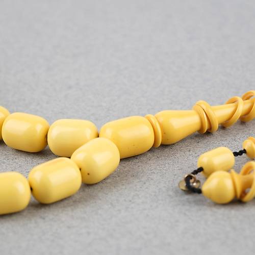 Kadim Katalin Eski Mahjong Ta�� Obje D�nem Usta ��i �mzal� Kaps�l kesim 8.5x11.5mm Tesbih