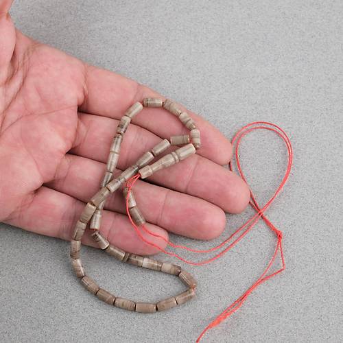 U�ak Cam� Kesme Kesim 4x8mm Tesbih - S�tl� Kahve