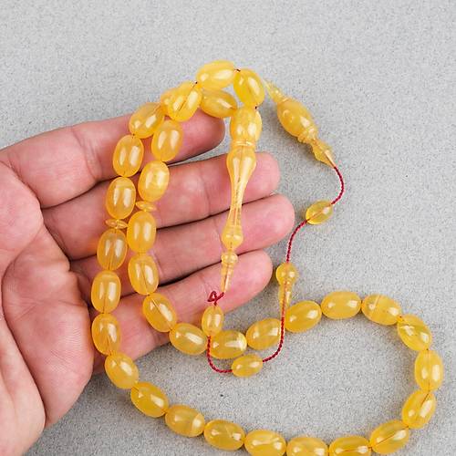 Miskevi Katalin Usta ��i �mzal� Beyzi Kesim 8.5x13mm Tesbih