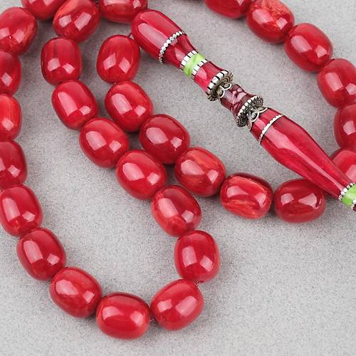 Skma Kehribar zel Gm Nak mame Kapsl Kesim 15x17,5mm Tesbih
