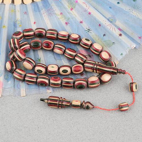 Kafur A�ac� Kaps�l Kesim 11x12mm Tesbih - Ye�il Krem