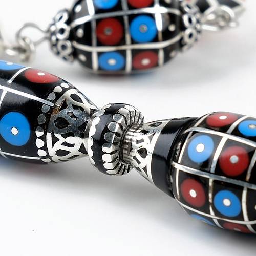 Erzurum Oltu 925Ayar Gm lemeli Nakka mame Gm Pskl Kapsl Kesim 13x15mm Tesbih