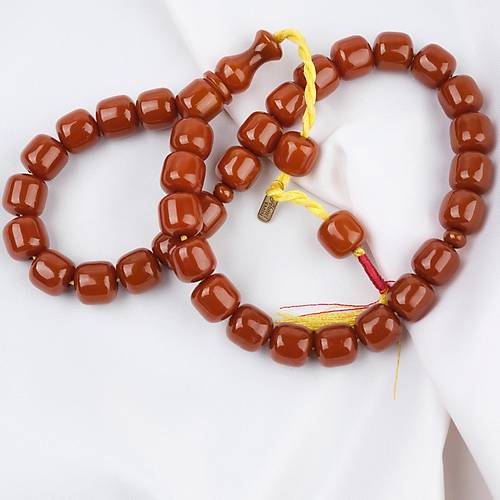 Skma Kehribar Faturan F Kesim 12.5x13mm Tesbih