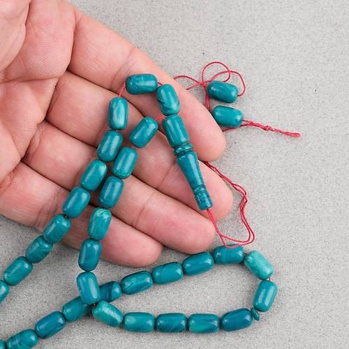 S�kma Kehribar Kaps�l Kesim 7x11mm Tesbih P�sk�ls�z