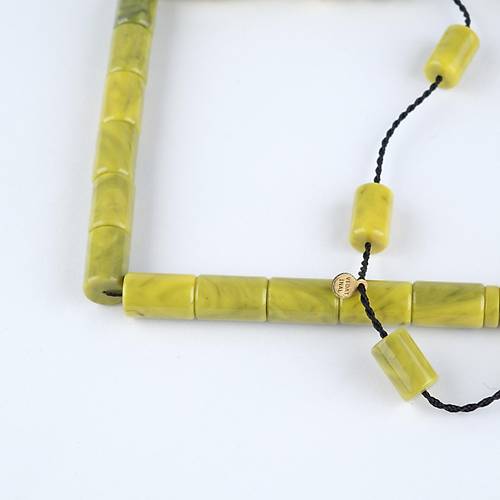 Katalin Usta i mzal Kesme Kesim 7x11mm Tesbih - Fstk Yeil