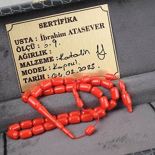 Katalin Kapsl Kesim 6x9mm Tesbih -Mercan Benzetme