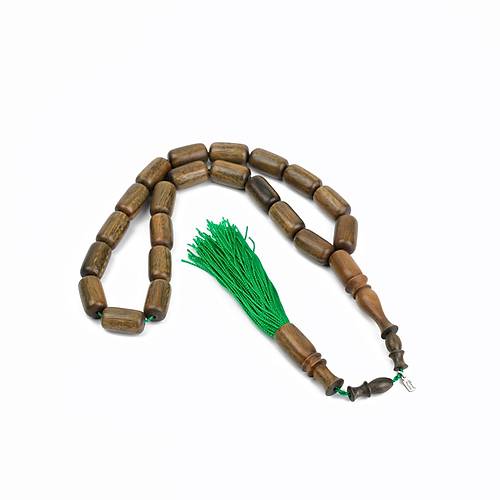Plesenk Aac - Yeil Kapsl Kesim Maskot 9x16mm Tesbih