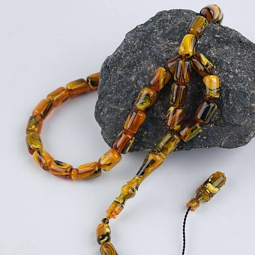 Katalin Usta i mzal Kapsl Kesim 8x12mm Tesbih - Sar