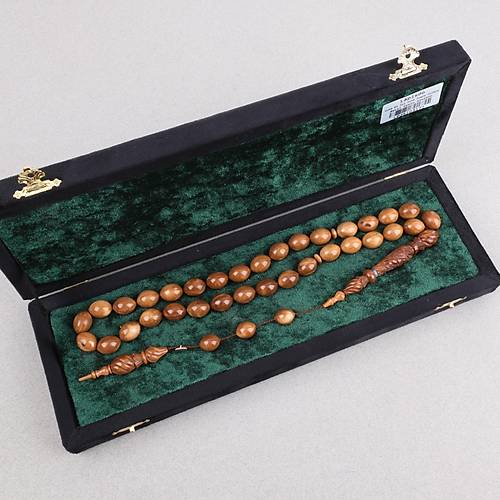 Kuka Usta ��i �mzal� �zel El ��i Oyma �mame ve Hitame Beyzi Kesim 12x16mm Tesbih