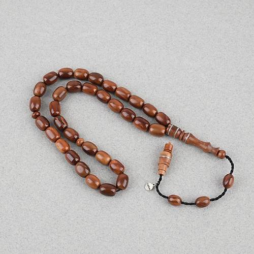 Kuka Ger�ek Do�al Lapisdo �mzal� Kaps�l Kesim 8x11mm Tesbih