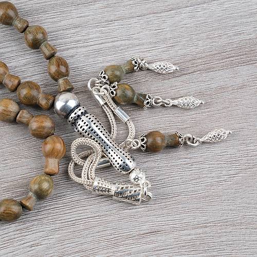 Plesenk A�ac� Usta ��i 925Ayar G�m�� �mame ve P�sk�l Testi Model Kesim 8x13mm Tesbih