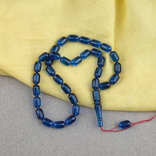 S�kma Kehribar Kaps�l Kesim 7x11mm Tesbih P�sk�ls�z