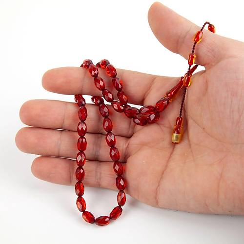 Osmanl Ate-i Kehribar (Kolye) 41habbe 6x9.5mm Tesbih