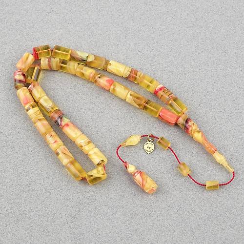 Kadim Katalin Eski Obje Usta i mzal Kesme Kesim 7.5x11mm Tesbih