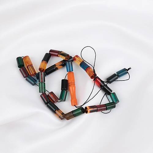 Ate� Kehribar Arizona Kesme Kesim 7x10mm Tesbih