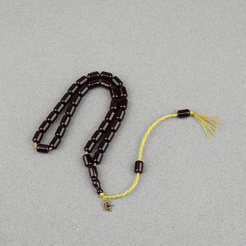 Omari S�kma Kehribar Kaps�l Kesim Oturtma �mameli Sistemli 7x11mm Tesbih