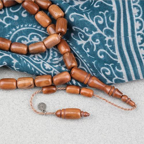 Kuka Ger�ek Do�al Lapisdo �mzal� Kaps�l Kesim 7x11.5mm Tesbih