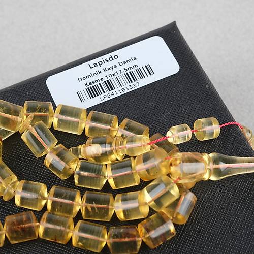 Dominik Tek Kaya Damla Usta i Kesme Kesim 10x12.5mm Tesbih