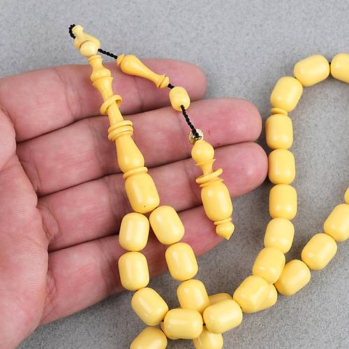 Kadim Katalin Eski Mahjong Ta�� Obje D�nem Usta ��i �mzal� Kaps�l kesim 8.5x11.5mm Tesbih