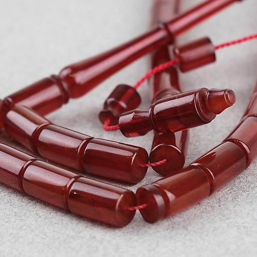 Osmanl� S�kma Kehribar A��zl�ktan D�nem Yap� Kesme Kesim 6x10mm Tesbih