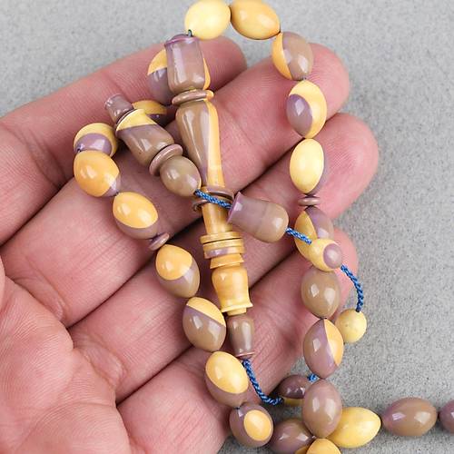 Eski Bowling Topu Obje  D�nem Usta ��i Kaps�l Kesim 7.5x11mm Tesbih