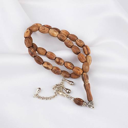 K�r Diken A�ac� Alpaka P�sk�ll� F��� Kesim 7.5x10mm Tesbih