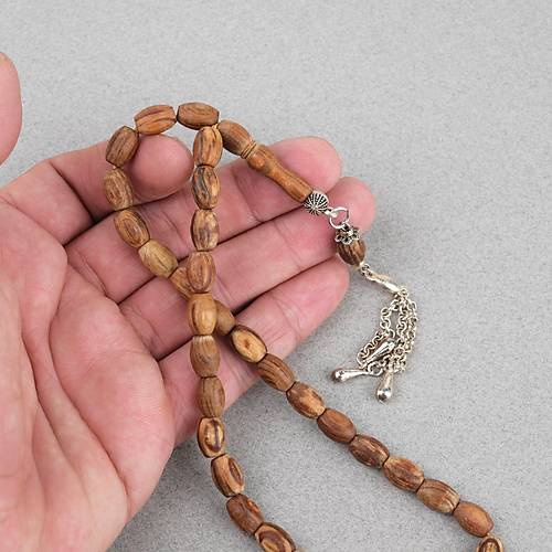 K�r Diken A�ac� Alpaka P�sk�ll� F��� Kesim 7.5x10mm Tesbih