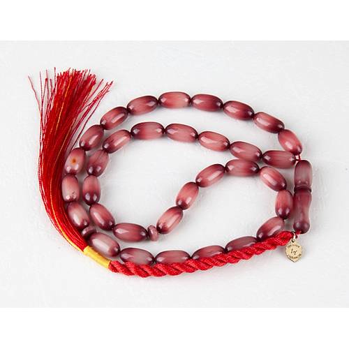 Skma Kehribar Tombul Kapsl Kesim 6.5x12.5mm Tesbih