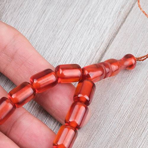 Ate� Kehribar Kaps�l Kesim 9x12mm - �effaf Karamel P�sk�ls�z