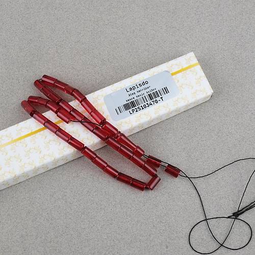 Ate� Kehribar Kesme Kesim 6x10mm Tesbih P�sk�ls�z