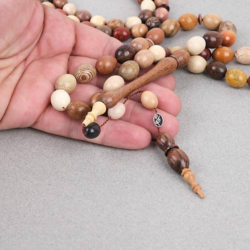 Kar���k A�a� Usta ��i �mzal� 33l� ve 99lu Beyzi Kesim Tesbih Seti