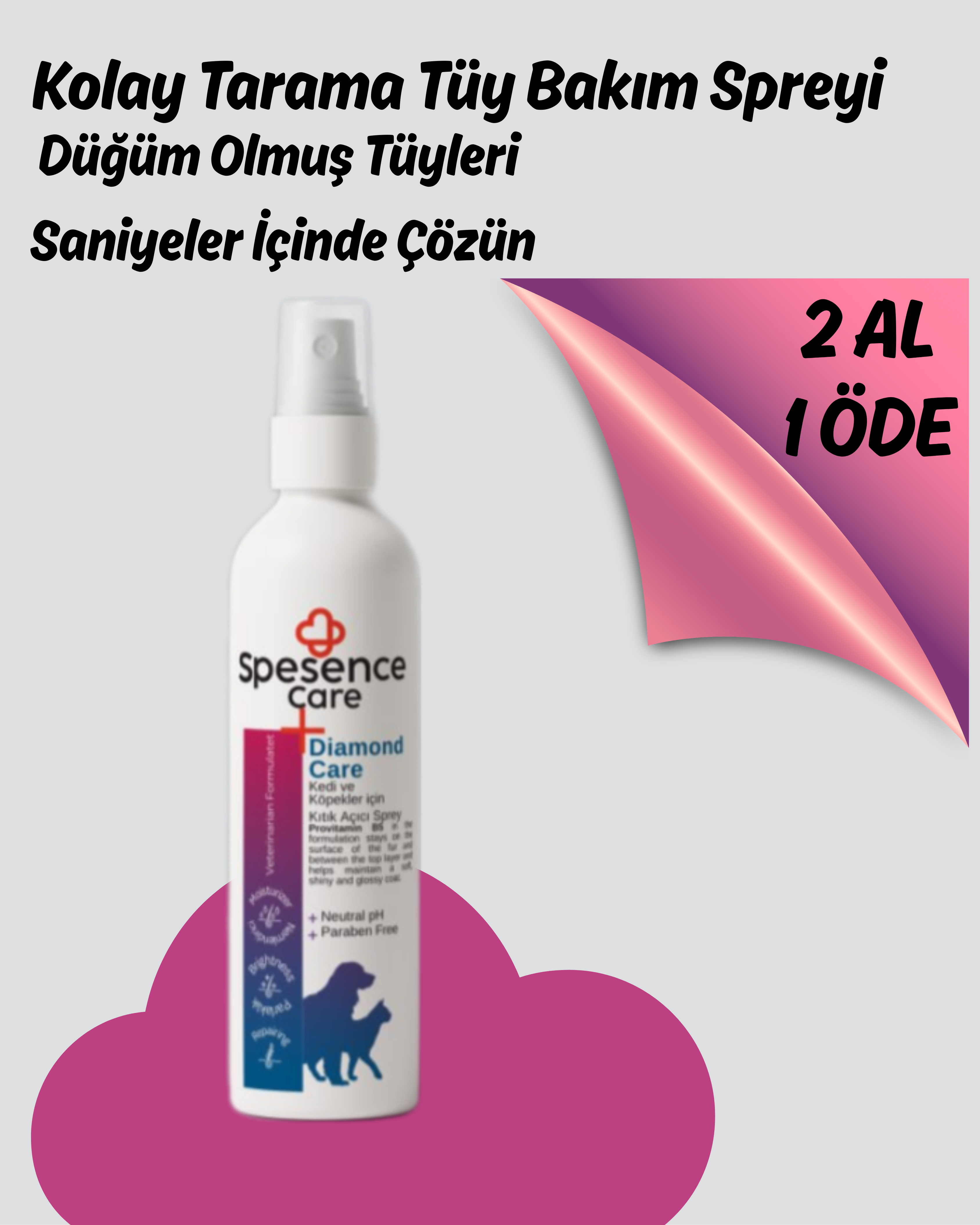 Spesence Care Kıtık Açıcı ve Kolay Tarama Sprey
