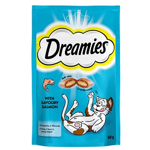 Dreamies i Dolgulu Somonlu Ktr Kedi dl Mamas 60 gr