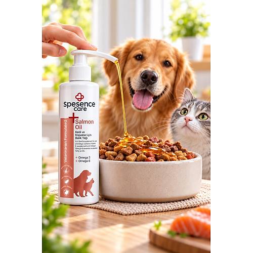 Spesence Care Kedi Ve K�pekler i�in Somon Ya�� %100 do�al 250ml