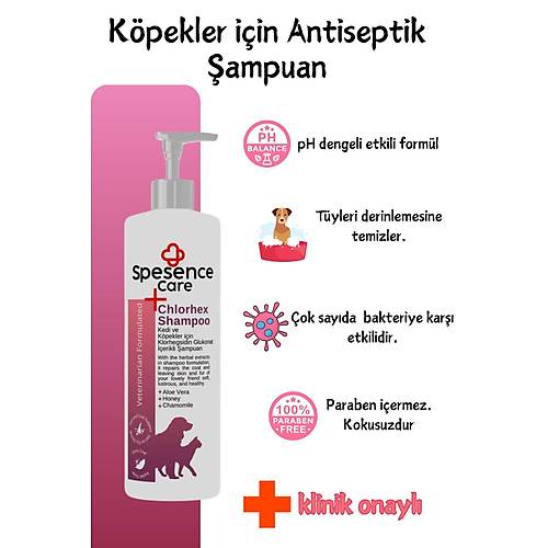 Spesence Care Antiseptik Kpek ampuan-Yavru Kpeklere Uygun 250Ml