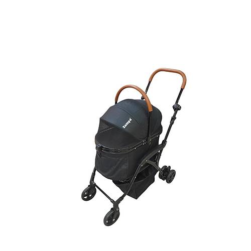 Zampa Orbit Kedi ve Kpek Arabas Siyah 50x70x100 cm