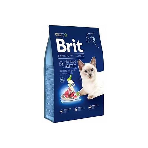 Brit Premium Kuzu Etli K�s�rla�t�r�lm�� Yeti�kin Kedi Mamas� 8 kg