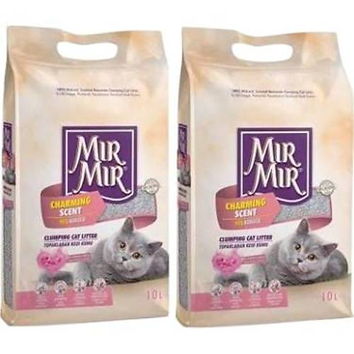 MrMr Bebek Pudras Kokulu Bentonit Kedi Kumu 2 x 10 Lt