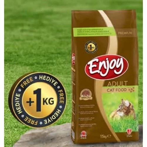Enjoy Tavuklu 15 + 1 kg Yetikin Kedi Mamas
