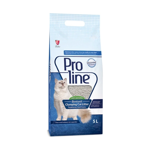 Proline Kokusuz nce Topaklaan Bentonit Kedi Kumu 5 Lt