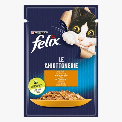 Felix Sensations Taze Jle erisinde Tavuklu Yetikin Ya Kedi Mamas 85 gr