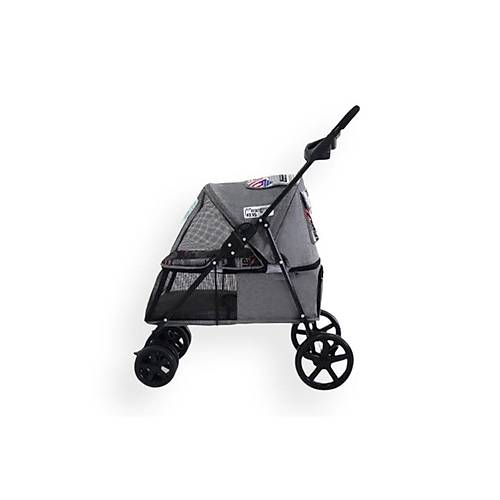 Zampa Tourist 46x85x91.5 cm Kedi & Kpek Gezdirme Arabas - Gri