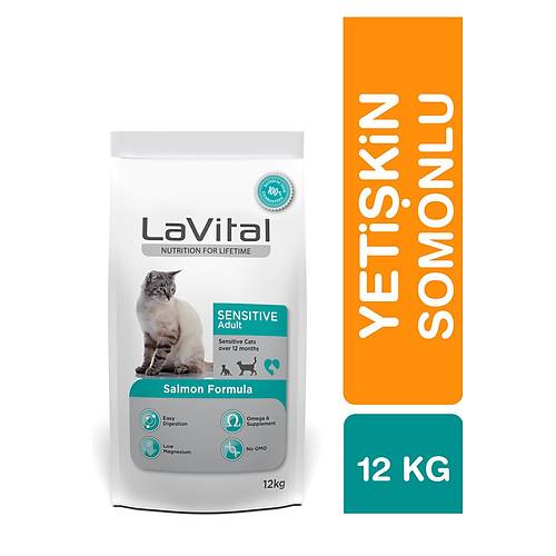 LaVital Sensitive Somonlu 12 kg Yeti�kin Kedi Mamas�