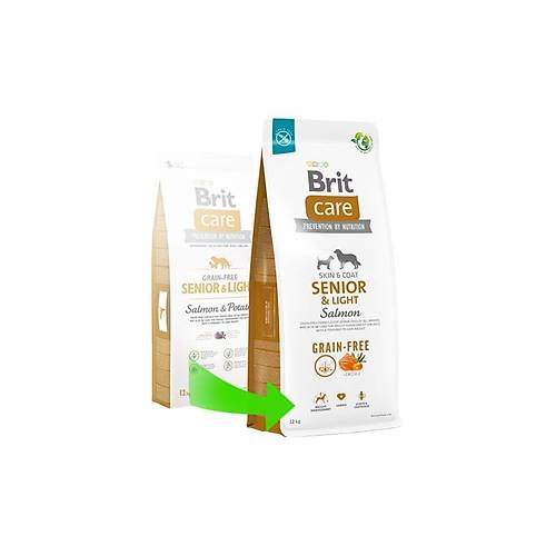 Brit Care Senior Light Tah�ls�z Somonlu 12 kg Ya�l� K�pek Mamas�