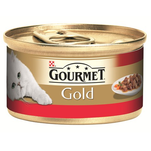 Gourmet Gold Para Sr Etli Soslu Konserve Yetikin Kedi Mamas 85 gr