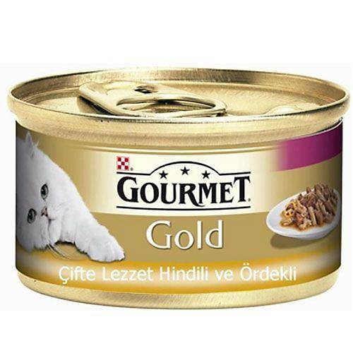 Gourmet Gold Hindi Etli ve �rdekli Konserve Yeti�kin Kedi Mamas� 85 gr